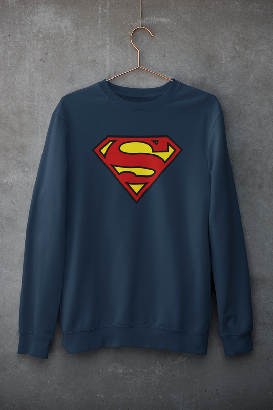 Superman Emblem - Winter Sweatshirts NAVY BLUE