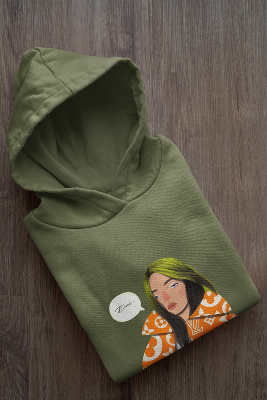 Duh Billie: Aesthetic - WINTER HOODIES OLIVE GREEN