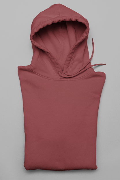 Basic Coral Red Winter Hoodies