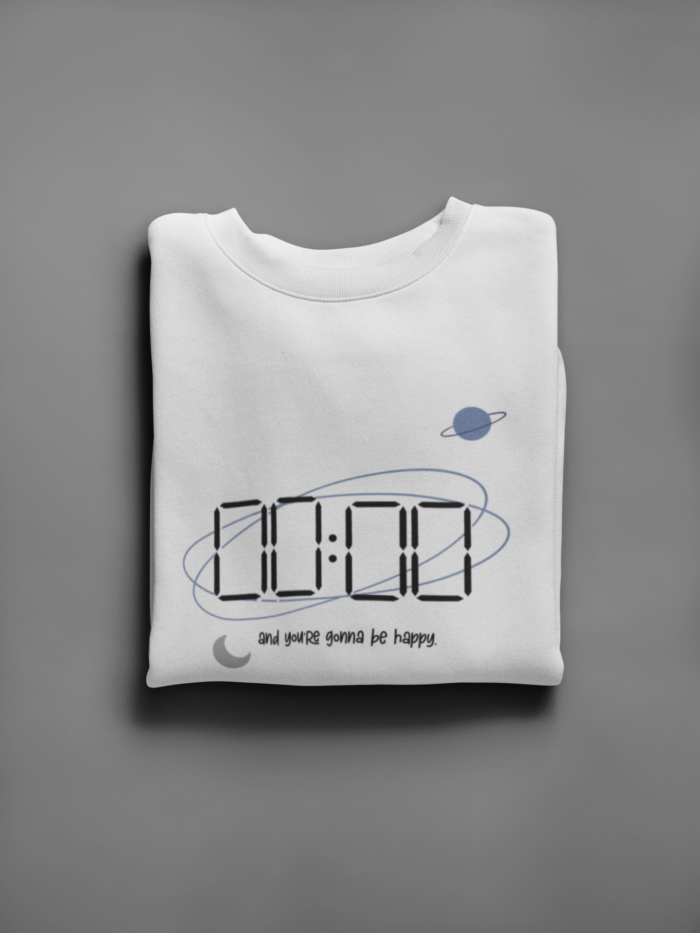 Zero O' Clock- And you're gonna be happy : BTS - Winter Sweatshirts WHITE