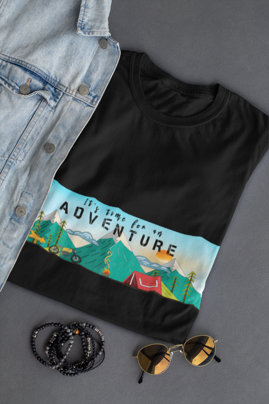 " TIME FOR AN ADVENTURE " HALF-SLEEVE T-SHIRT