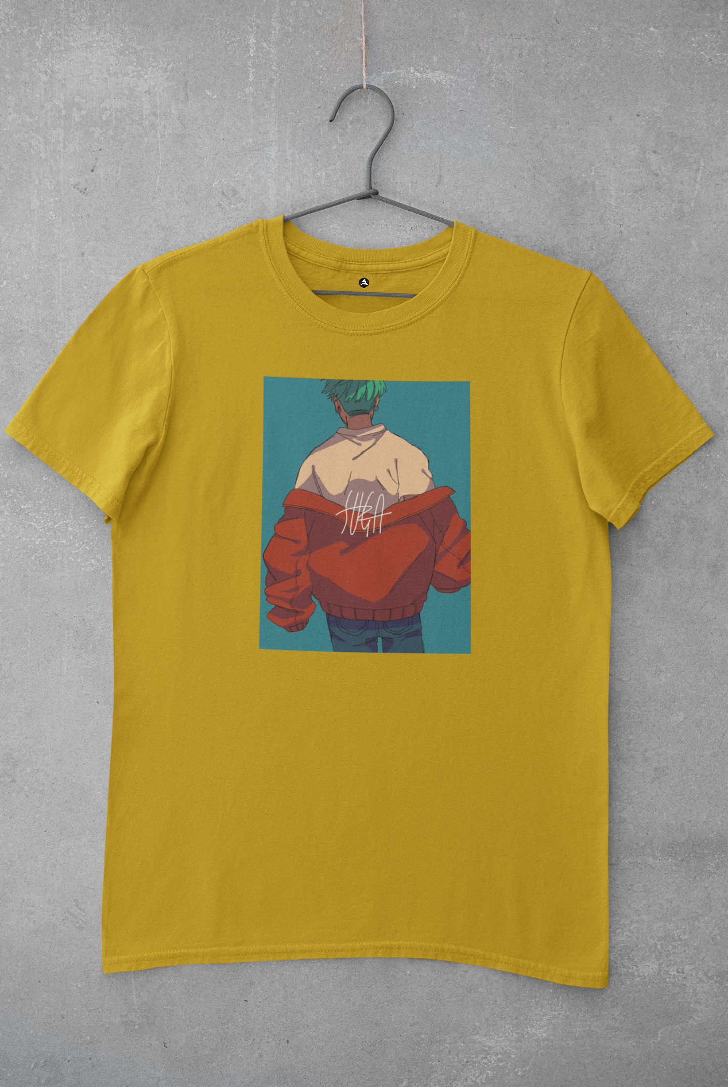 SUGA : BTS -HALF-SLEEVE T-SHIRTS YELLOW