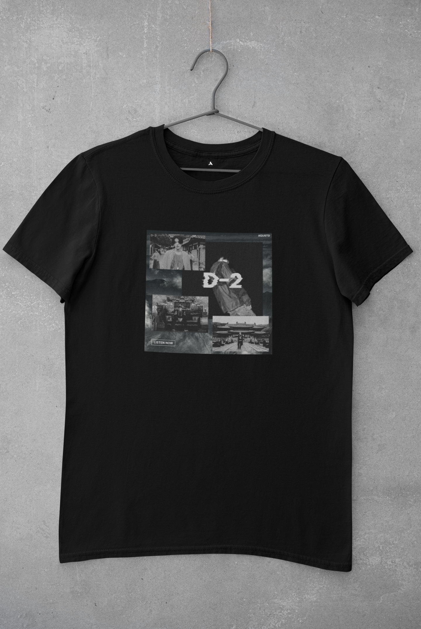 D2 : BTS -HALF-SLEEVE T-SHIRTS BLACK