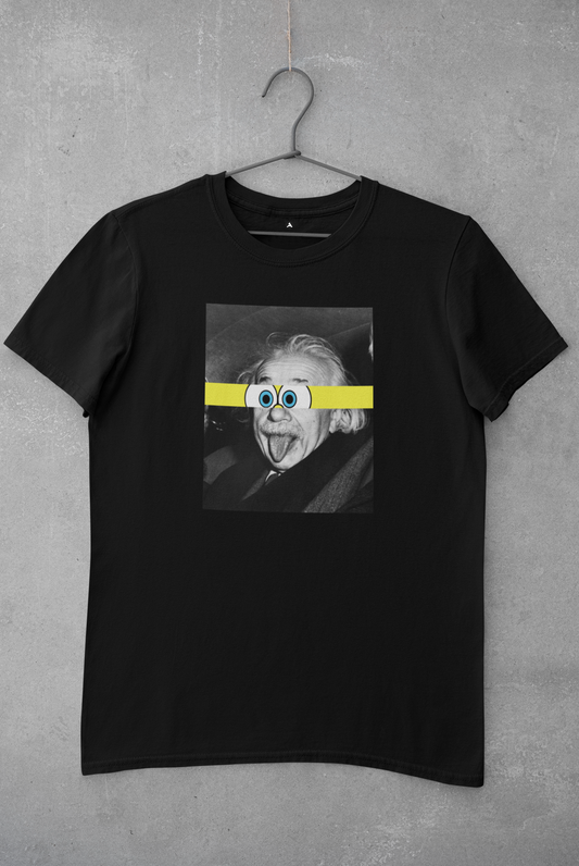 Einstein Sticks SpongeBob - Half Sleeve T-Shirts BLACK