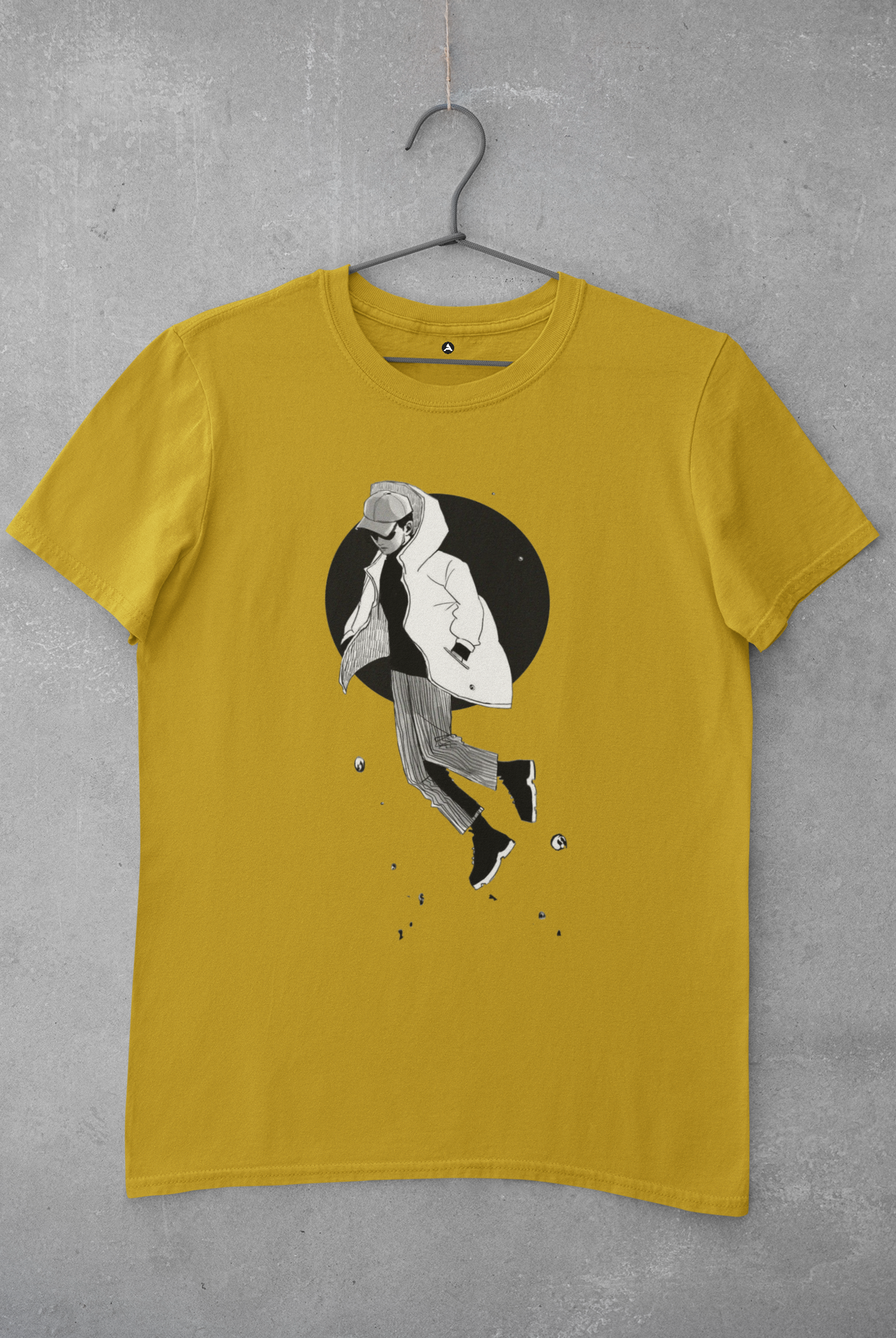 RM MONO FOREVER RAIN : BTS - HALF-SLEEVE T-SHIRTS MUSTARD YELLOW