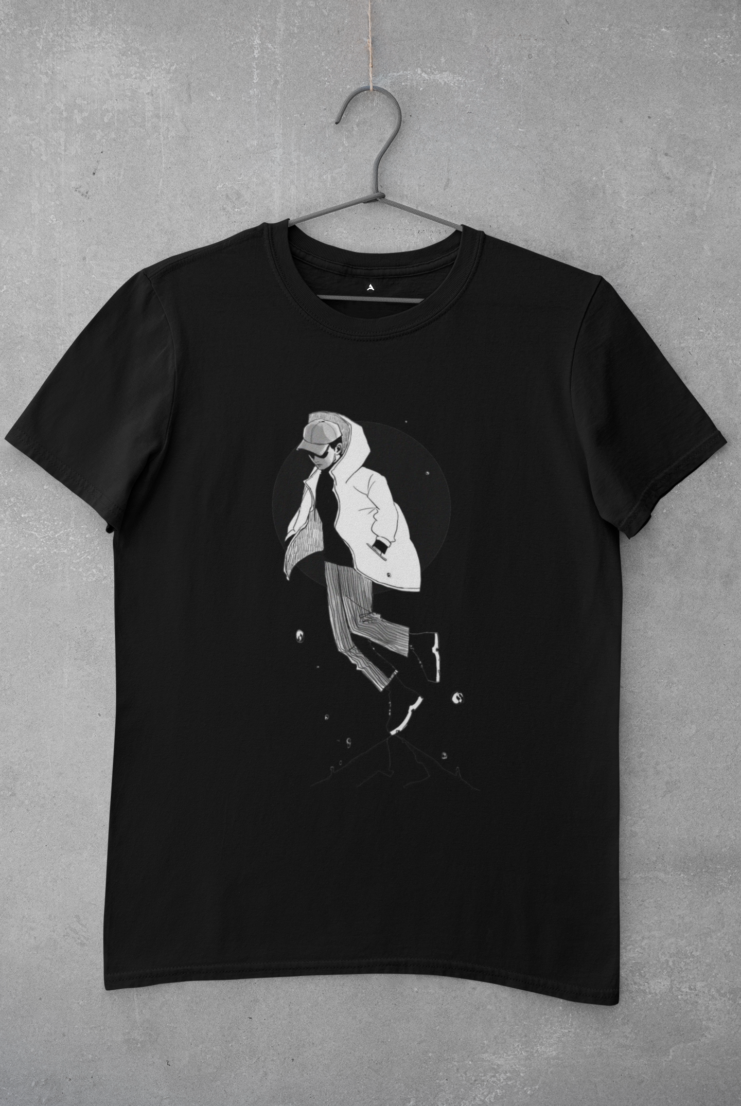 RM MONO FOREVER RAIN : BTS - HALF-SLEEVE T-SHIRTS BLACK