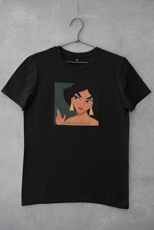 I Don't Have Time For Idiots - Half Sleeve T-Shirts BLACK