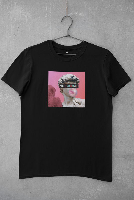 No Signal - Half Sleeve T-Shirts BLACK