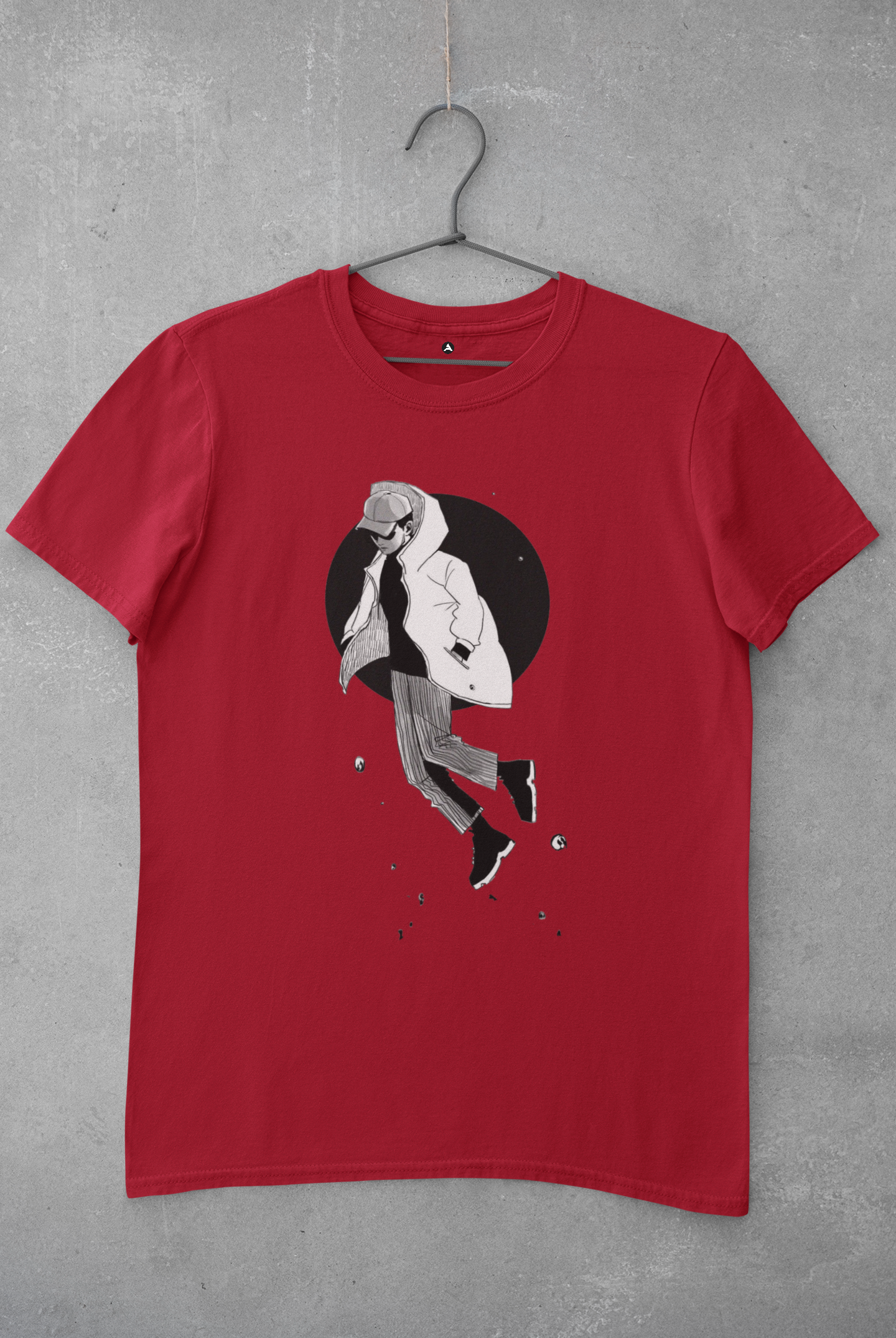 RM MONO FOREVER RAIN : BTS - HALF-SLEEVE T-SHIRTS RED