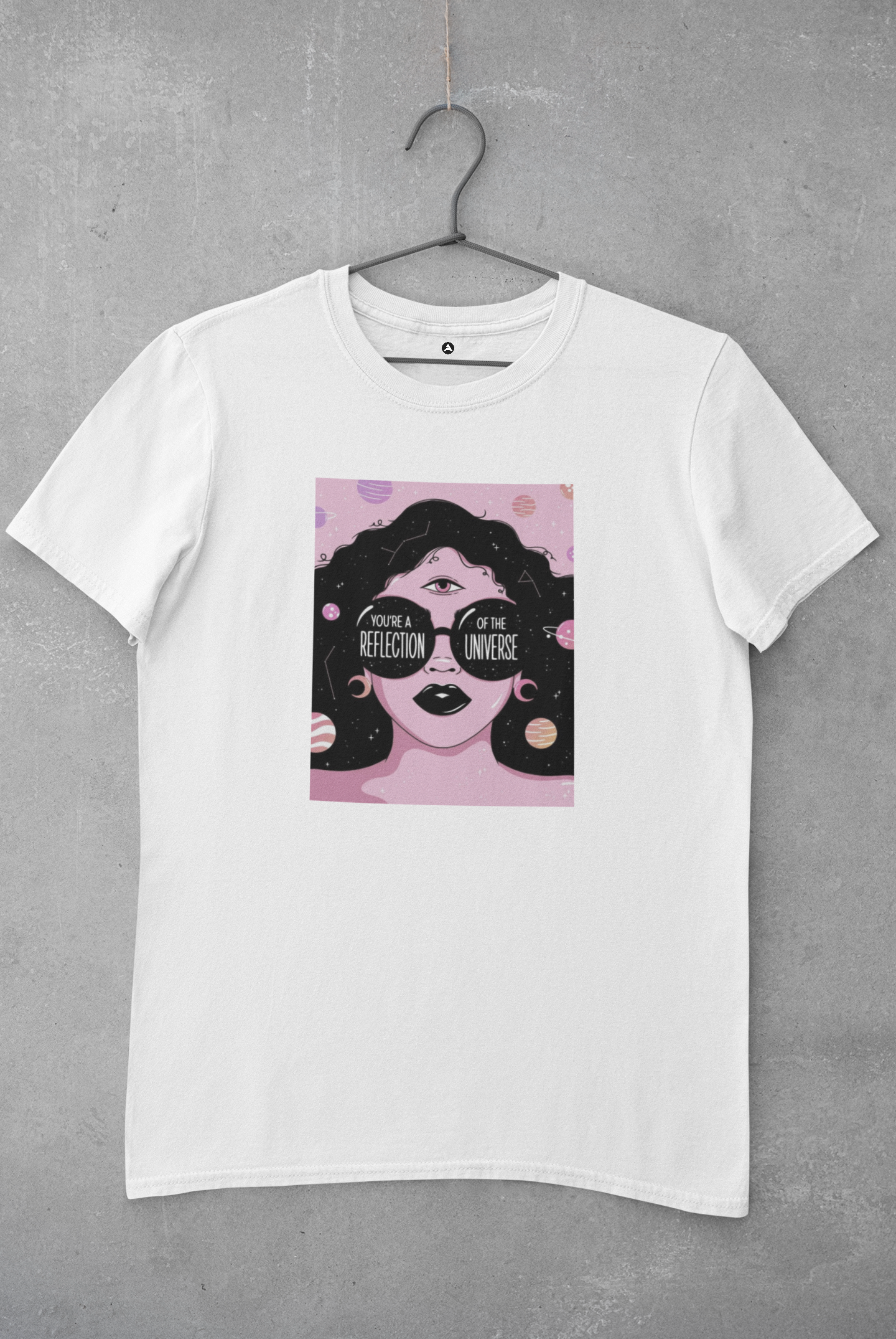 You Are A Reflection: Aesthetic - Half Sleeve T-Shirts WHITE