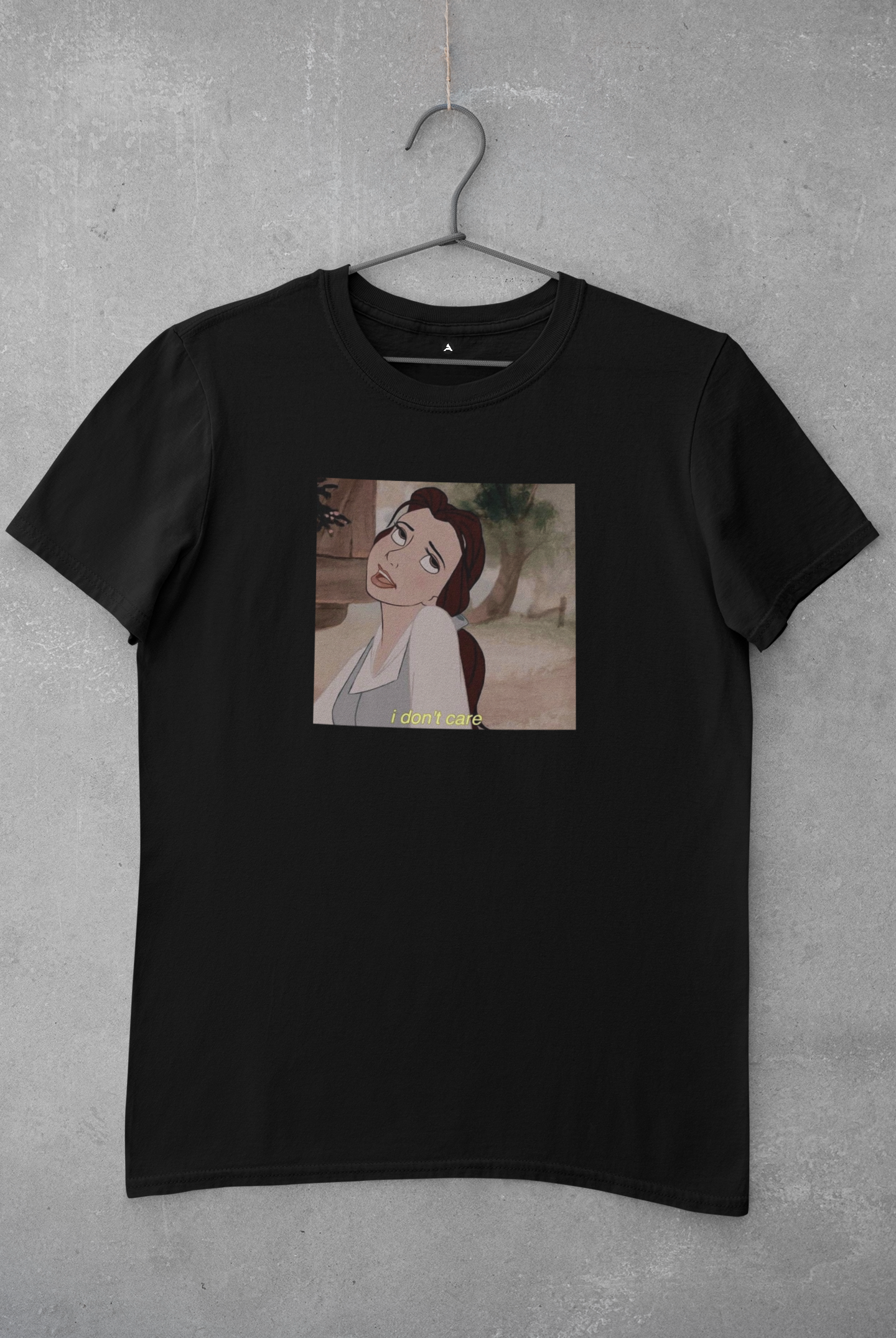 I Don'T Care: Aesthetic - Half Sleeve T-Shirts BLACK