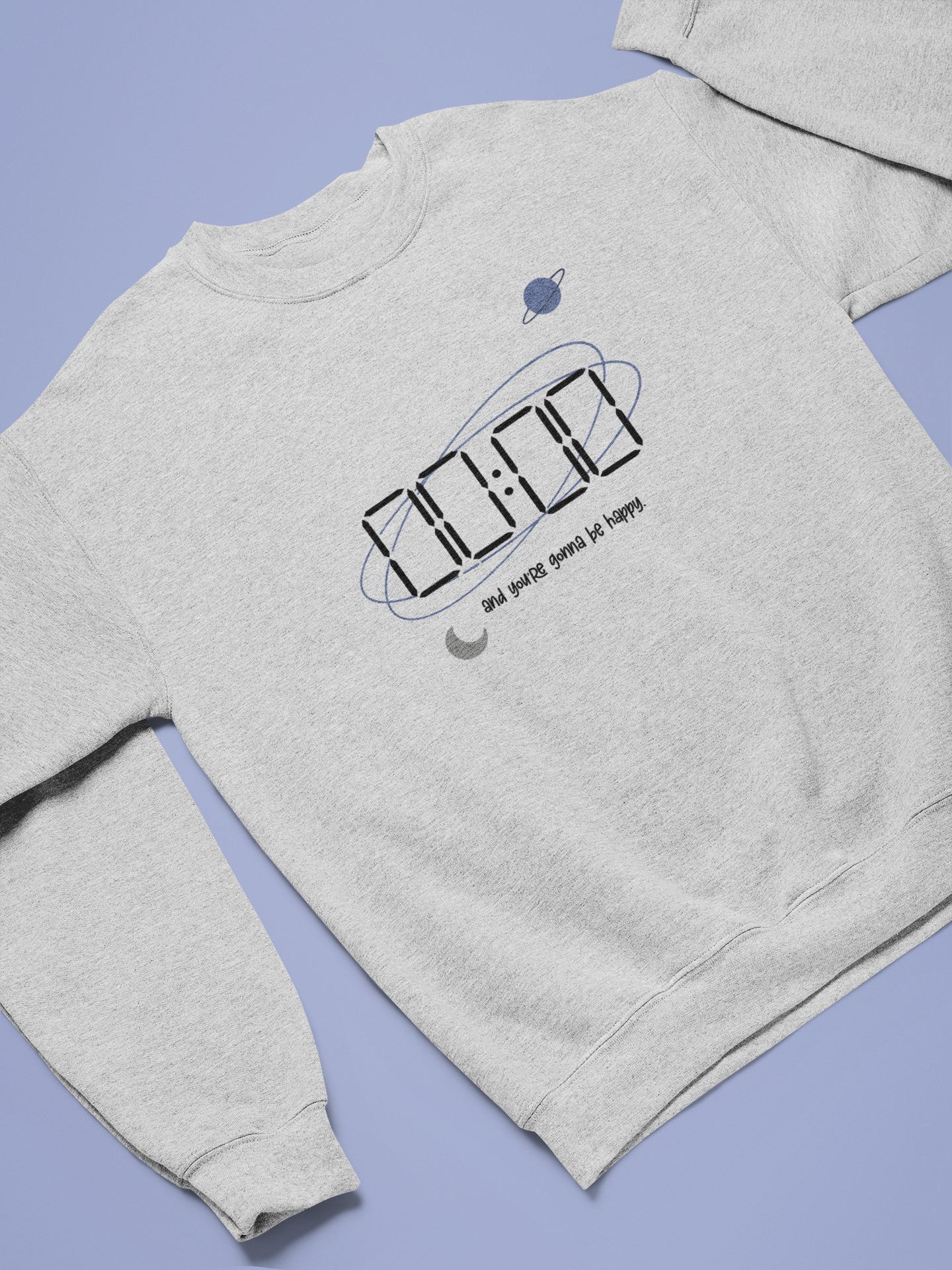 Zero O' Clock- And you're gonna be happy : BTS - Winter Sweatshirts GREY MELANGE