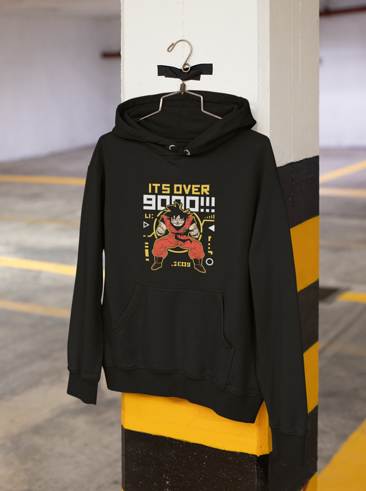 It's Over 9000: Goku- Anime - WINTER HOODIES BLACK