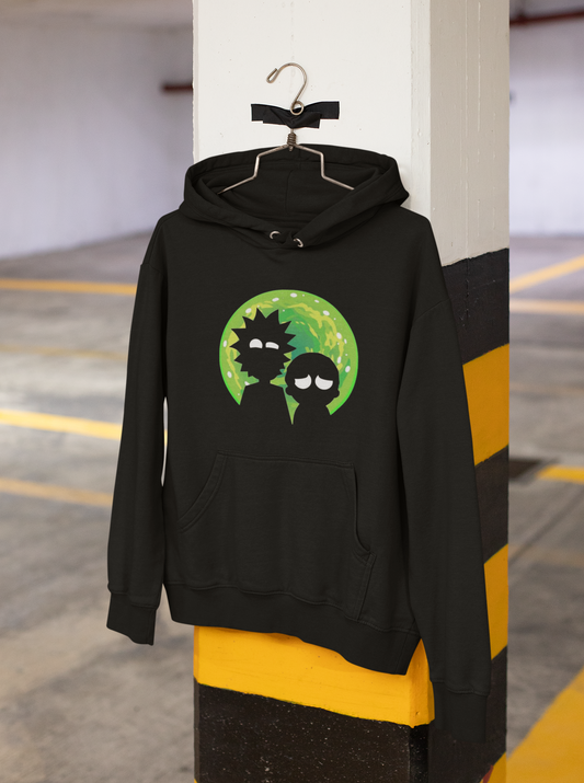 Always Together: Rick & Morty - Winter Hoodies BLACK