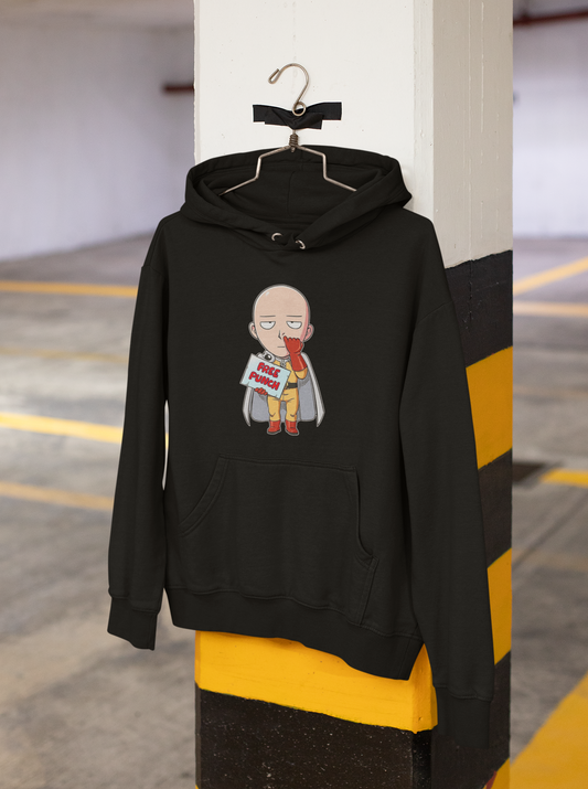 Free Punch: One Punch Man : Anime - WINTER HOODIES BLACK