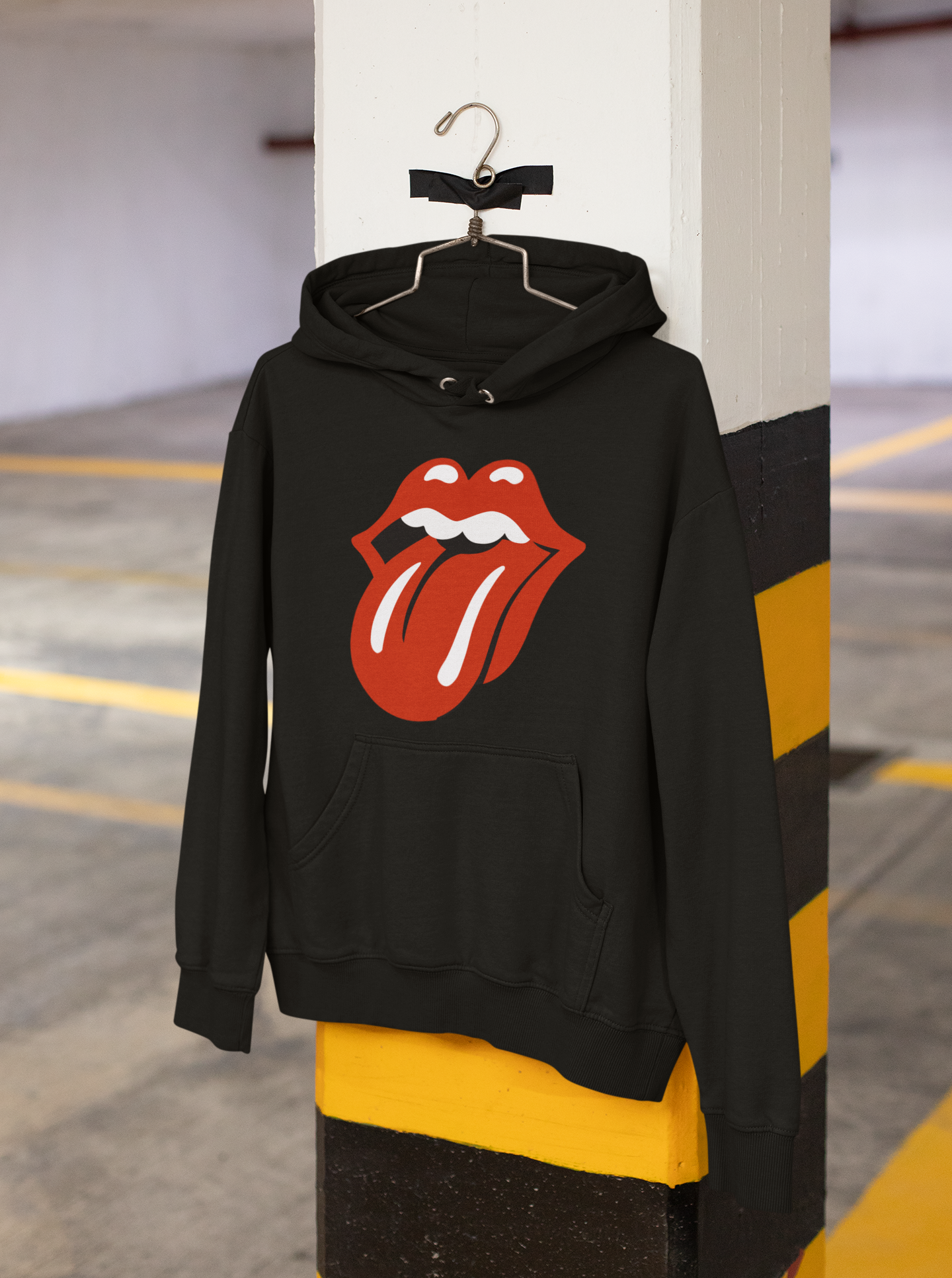 ROLLING STONES - WINTER HOODIES BLACK
