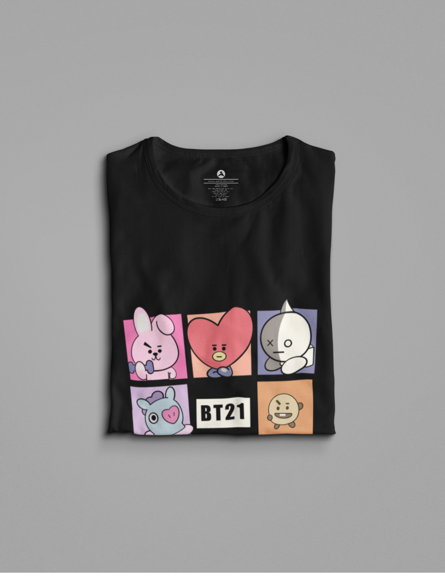 CHIBI BT21 SQUAD : BTS - HALF-SLEEVE T-SHIRTS
