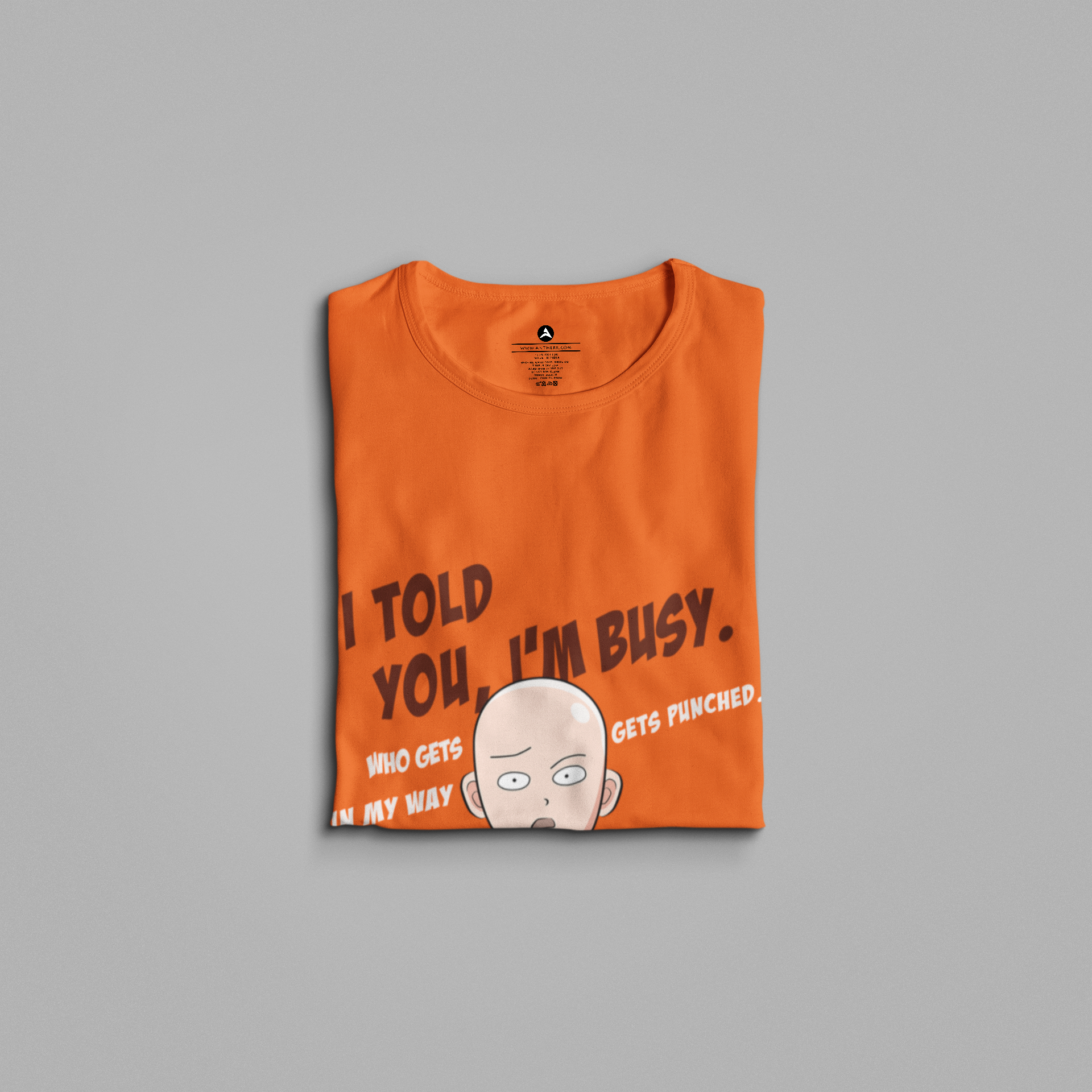 I'm Busy- One Punch Man: Anime- Regular Fit T-Shirts