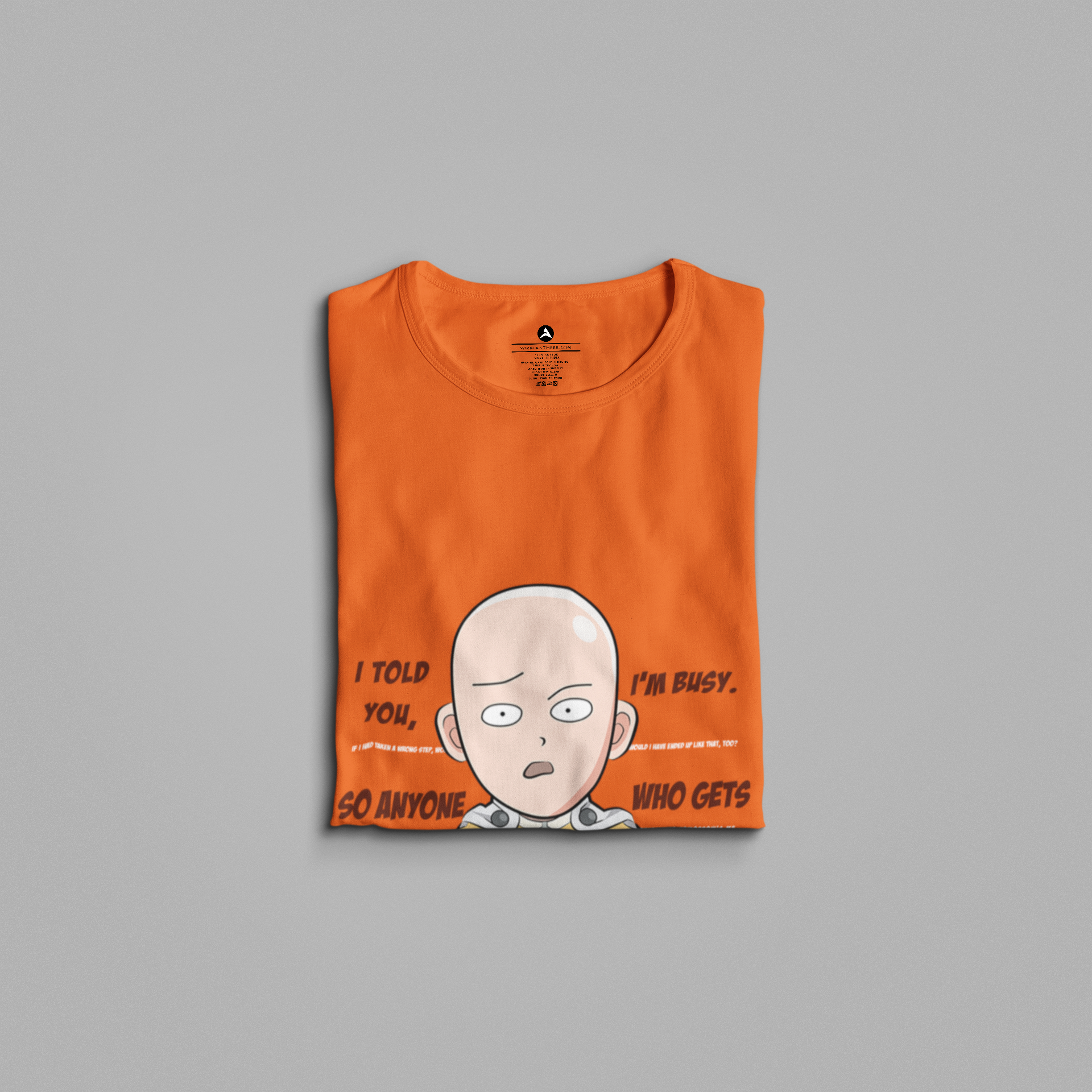 I'm Busy- One Punch Man: Anime- Regular Fit T-Shirts