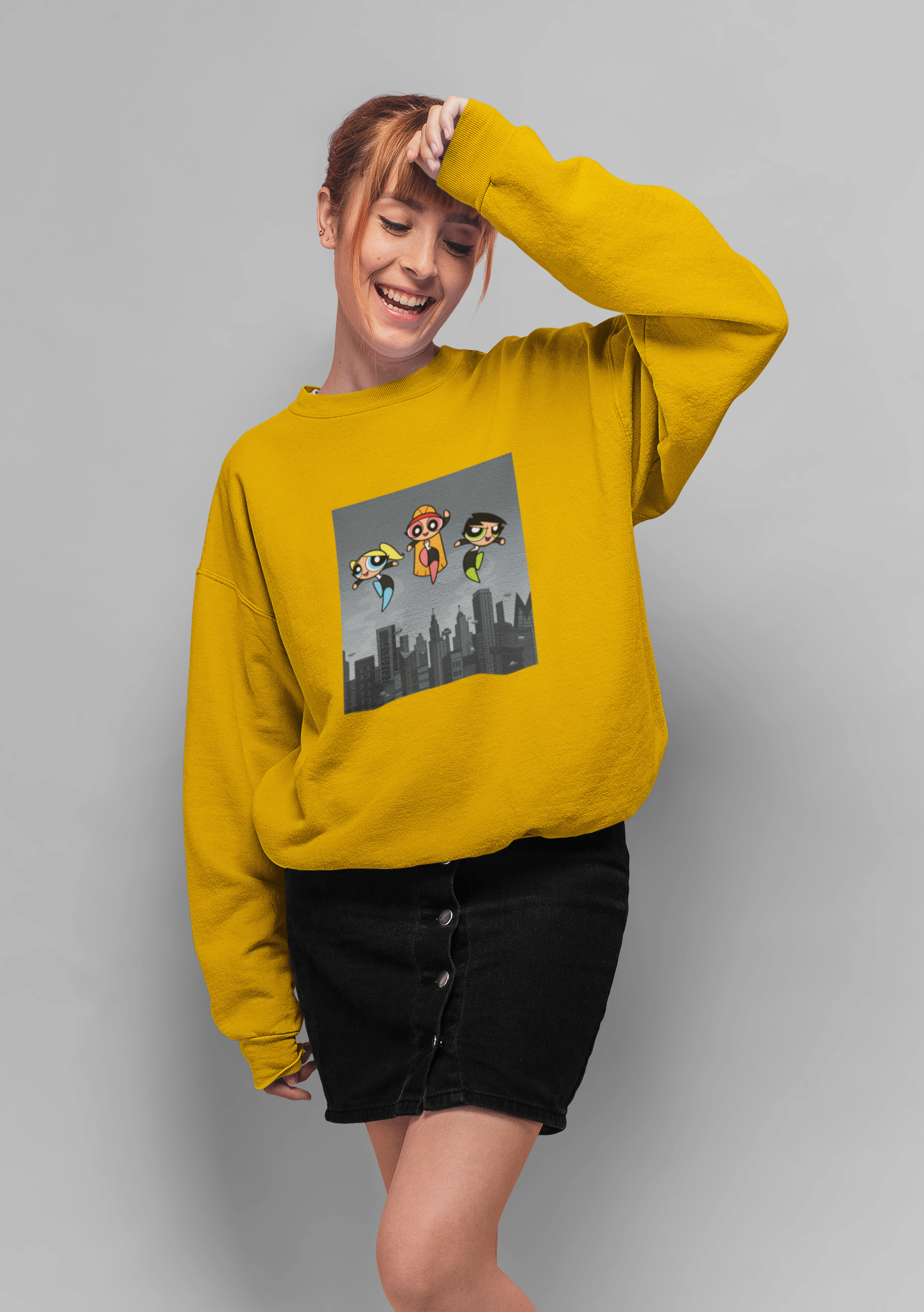 The Saviors : Powerpuff Girls - Winter Sweatshirts MUSTRARD YELLOW