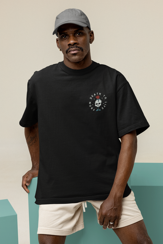 From Death To Life (Double Sided Print): Oversized T-SHIRT