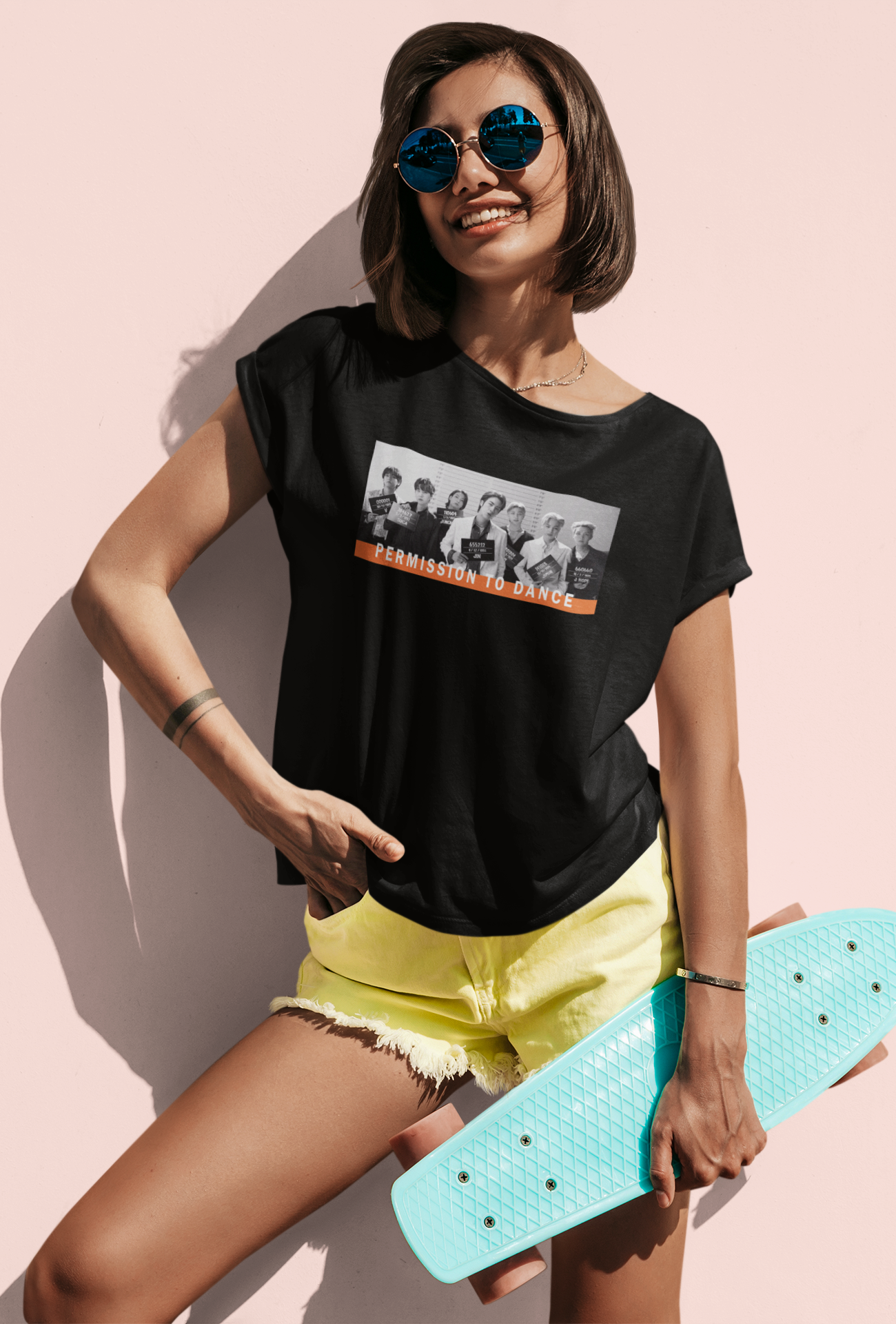 Permission To Dance : BTS-HALF-SLEEVE T-SHIRTS