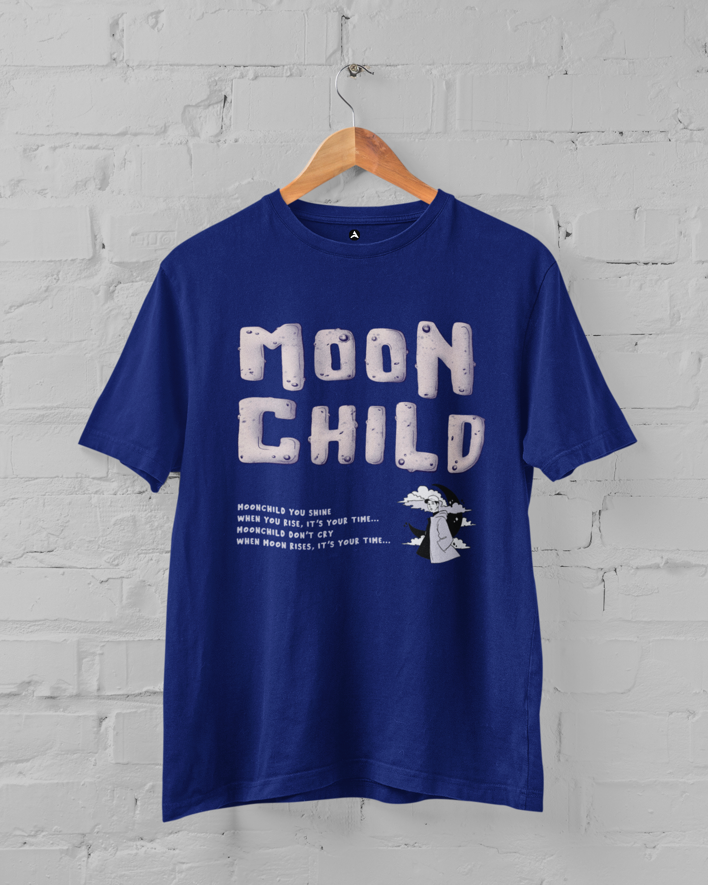 Moon Child: BTS - Regular Fit T-Shirts ROYAL BLUE