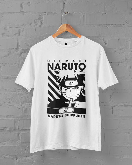 Uzumaki: Anime- Regular Fit T-Shirts WHITE