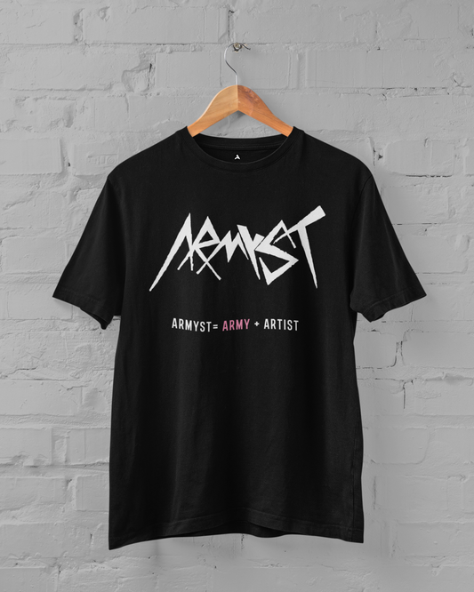Armyst : BTS - HALF-SLEEVE T-SHIRTS BLACK