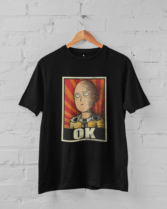 OK- One Punch Man: Anime- Regular Fit T-Shirts.