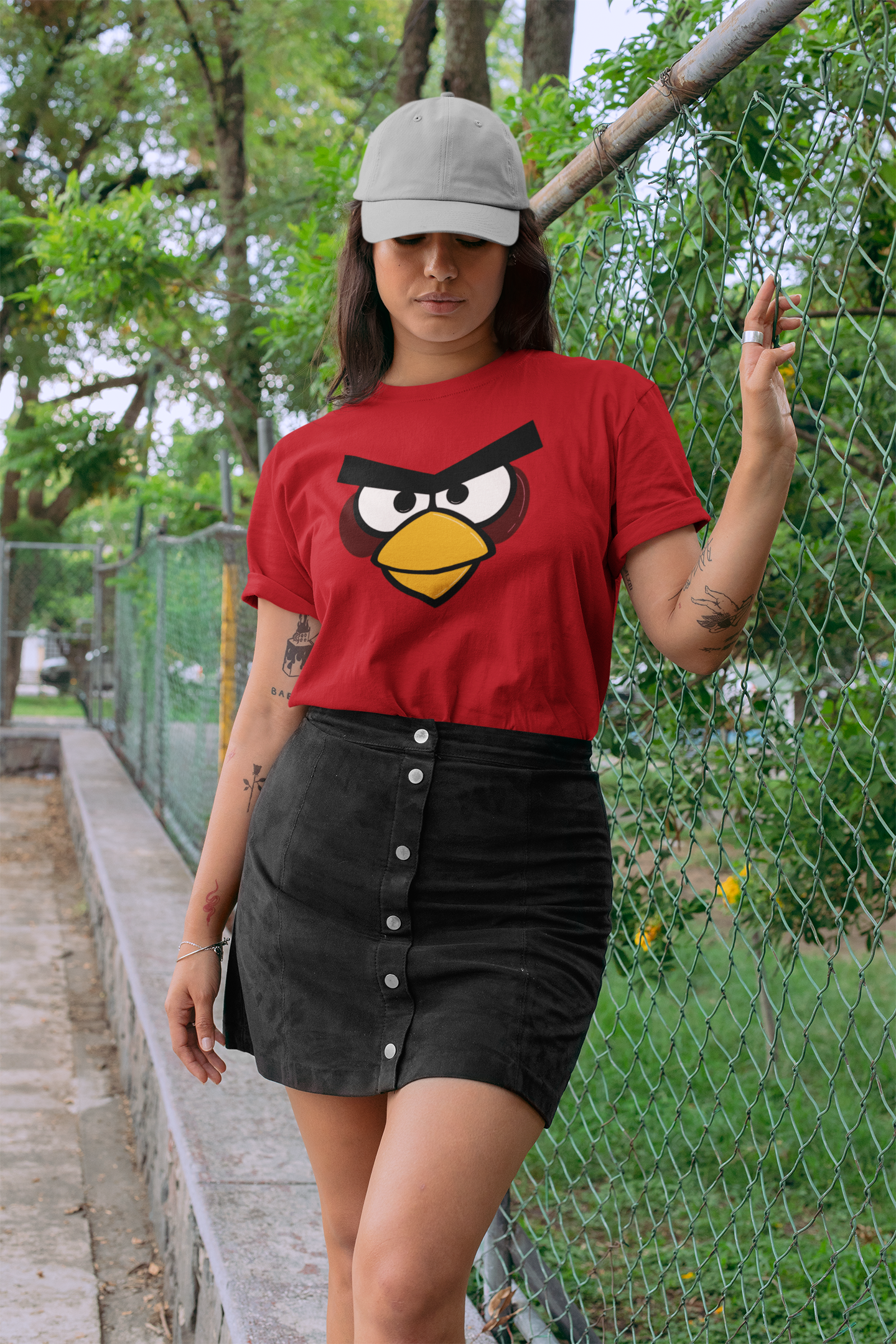 ANGRY BIRD - HALF-SLEEVE T-SHIRT by ANTHERR