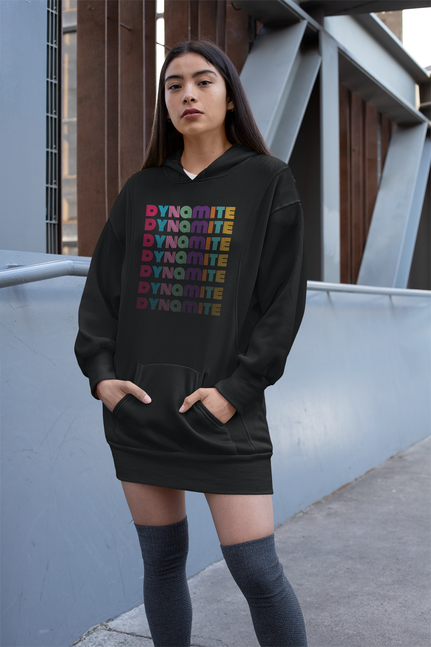 DYNAMITE : BTS - WINTER HOODIES BLACK