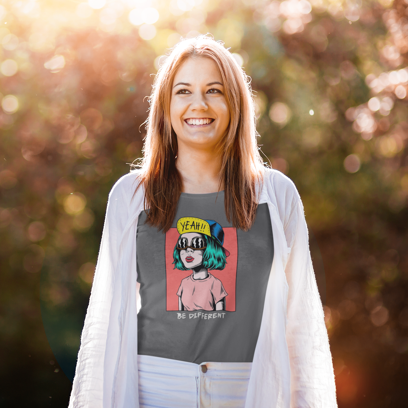 Yeah! Be Different - UNISEX HALF-SLEEVE T-SHIRTS