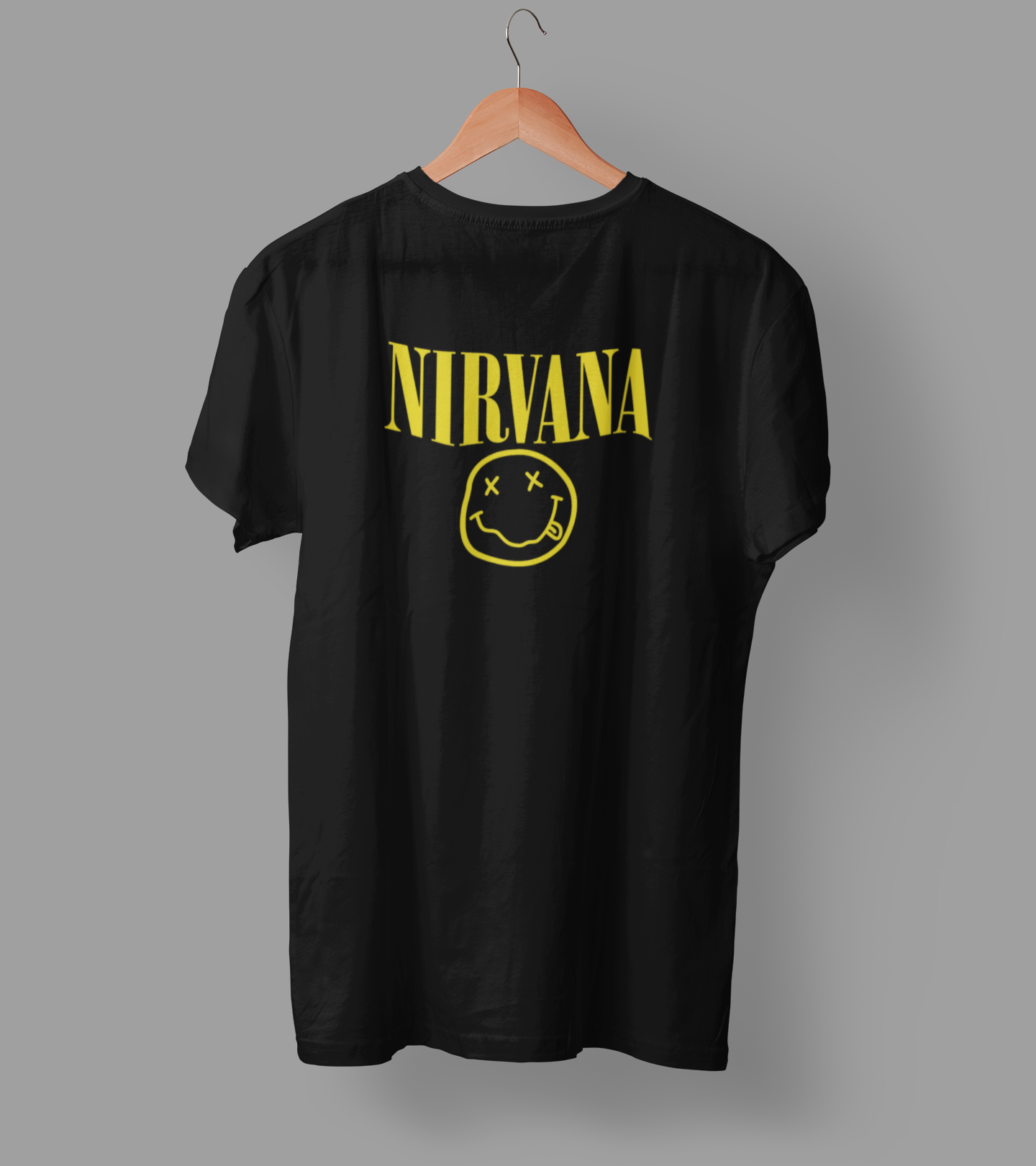 Nirvana (Double Sided Print): Music & Bands- Half Sleeve T-Shirts