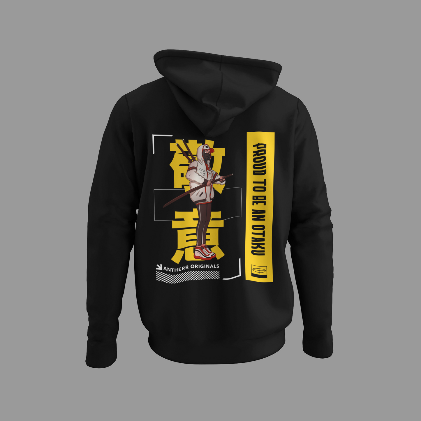 Proud to be an Otaku (Double Sided Print) Anime: WINTER HOODIES