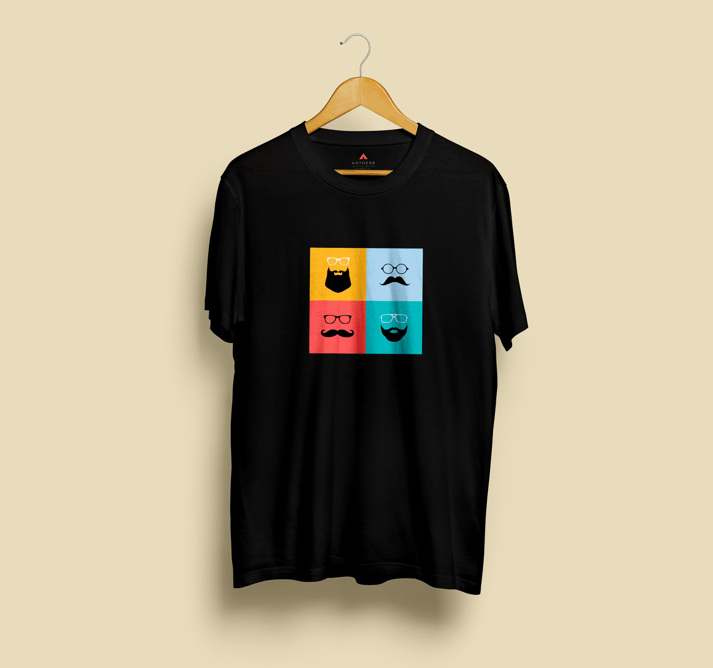 " SHADES OF BEARD " HALF-SLEEVE T-SHIRT'S