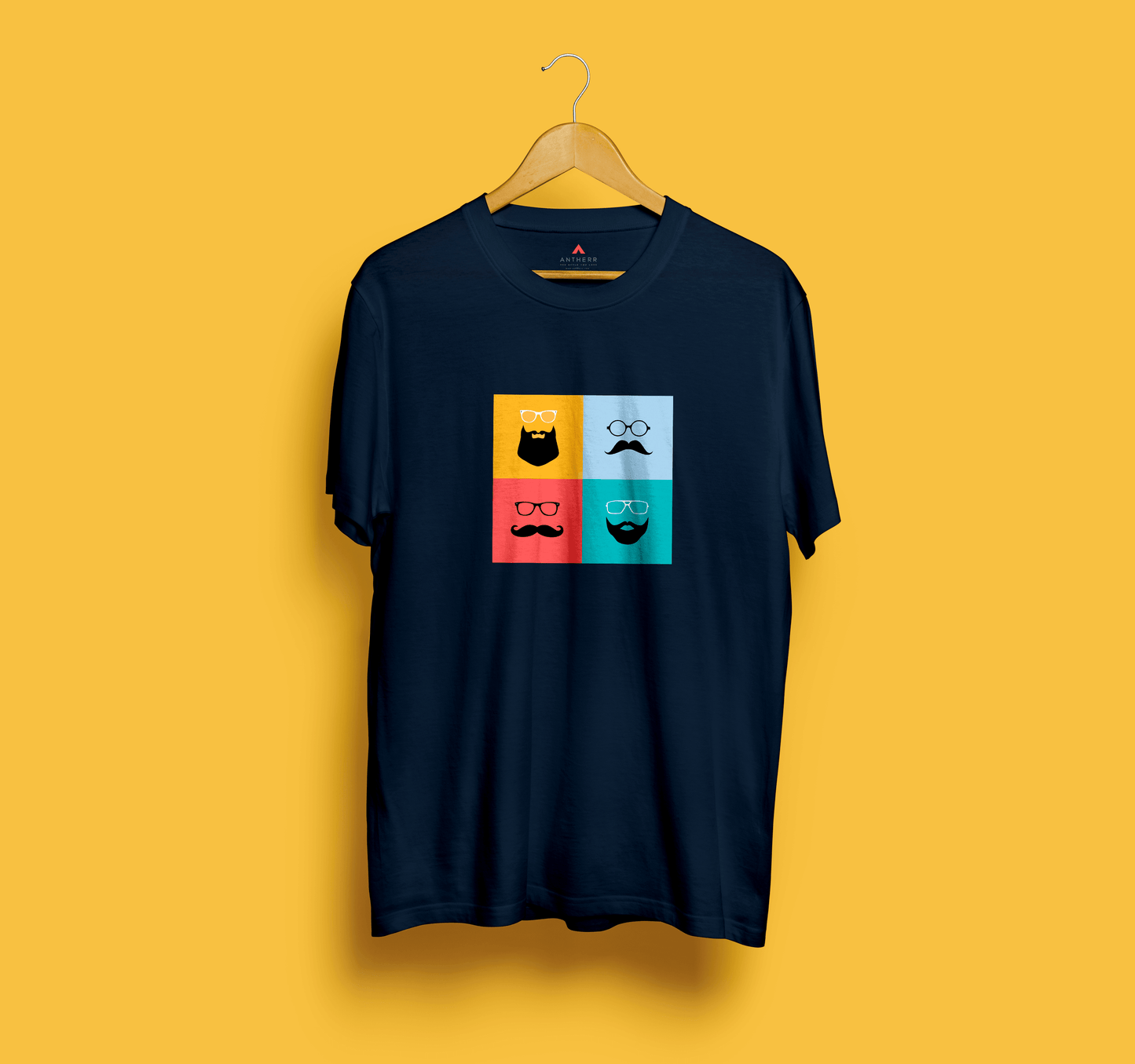 " SHADES OF BEARD " HALF-SLEEVE T-SHIRT'S
