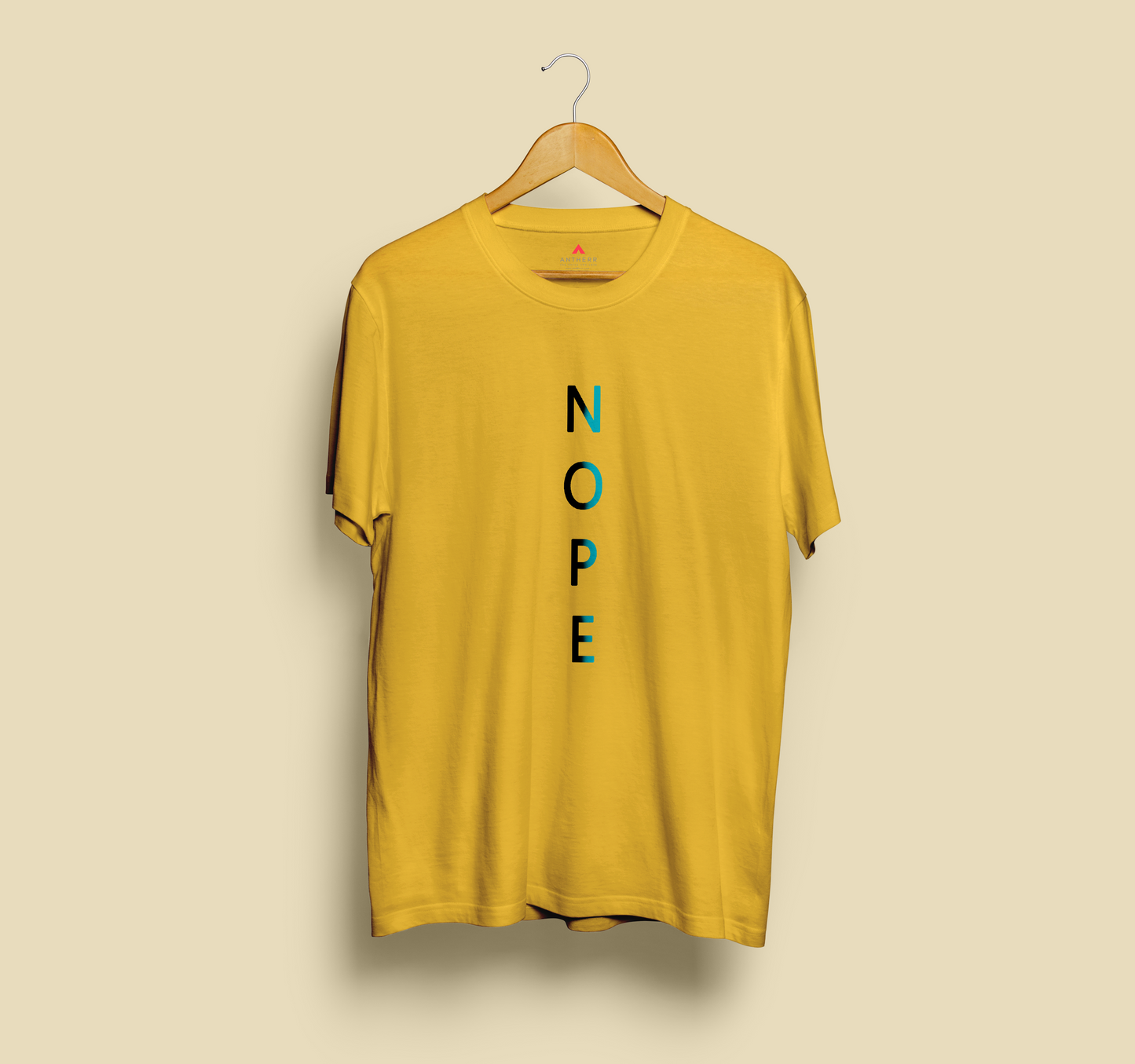 "NOPE"- HALF-SLEEVE T-SHIRT'S YELLOW