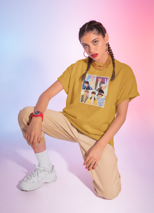 BTS Buddies : BTS - HALF-SLEEVE T-SHIRTS MUSTARD YELLOW