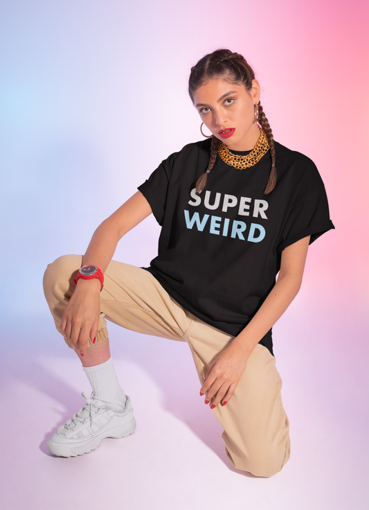 Super Weird: Oversized T-Shirts BLACK