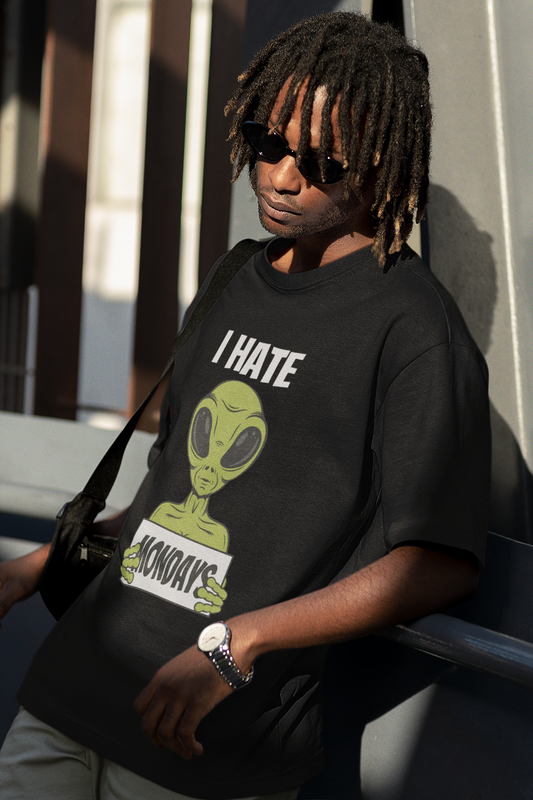 I HATE MONDAYS : ALIEN & SPACE- HALF-SLEEVE T-SHIRTS