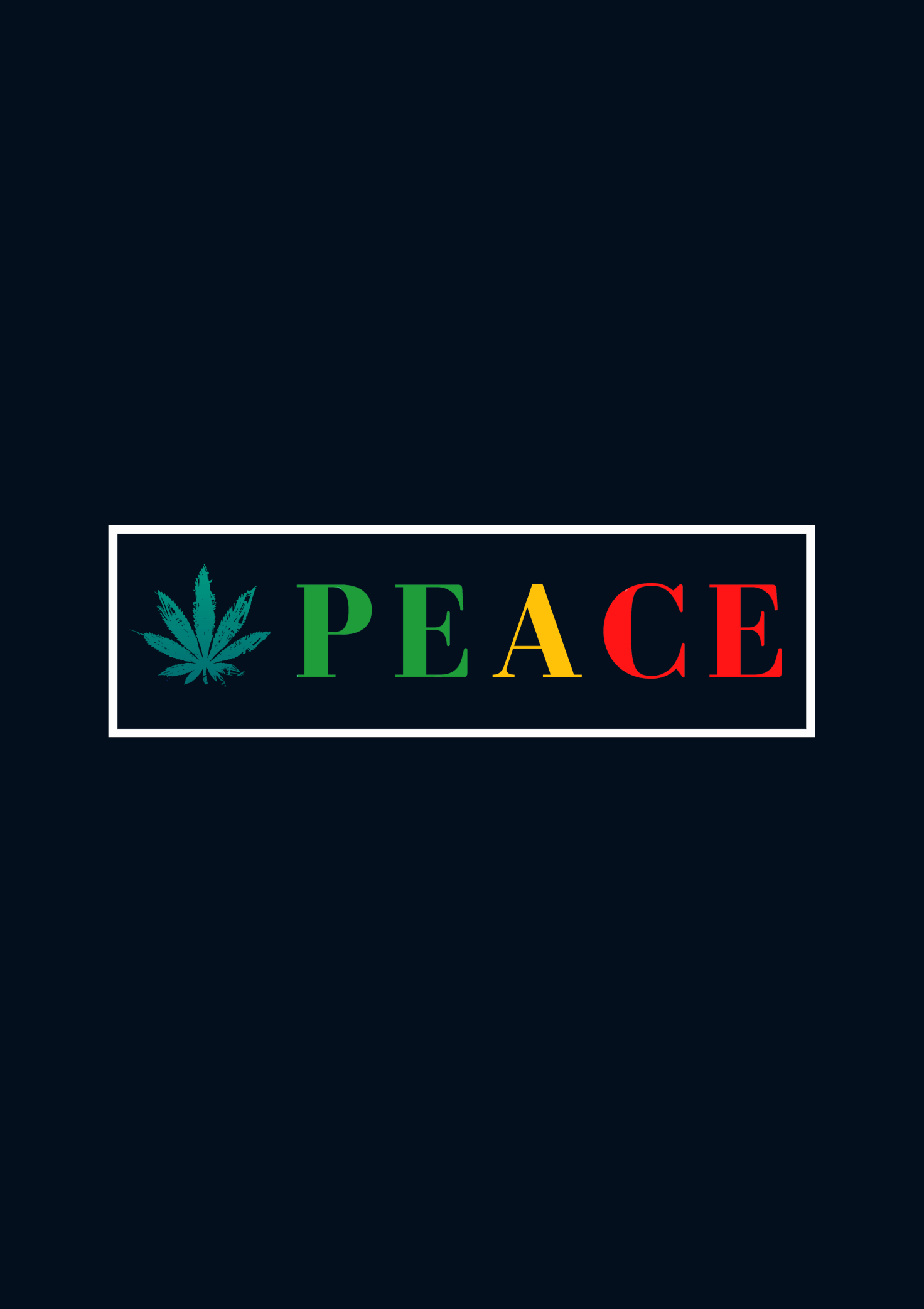 "PEACE"- HALF-SLEEVE T-SHIRTS.