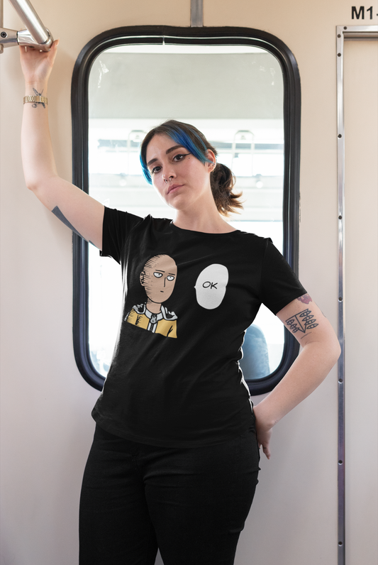 Ok- One Punch Man: Anime- Regular Fit Unisex T-Shirts