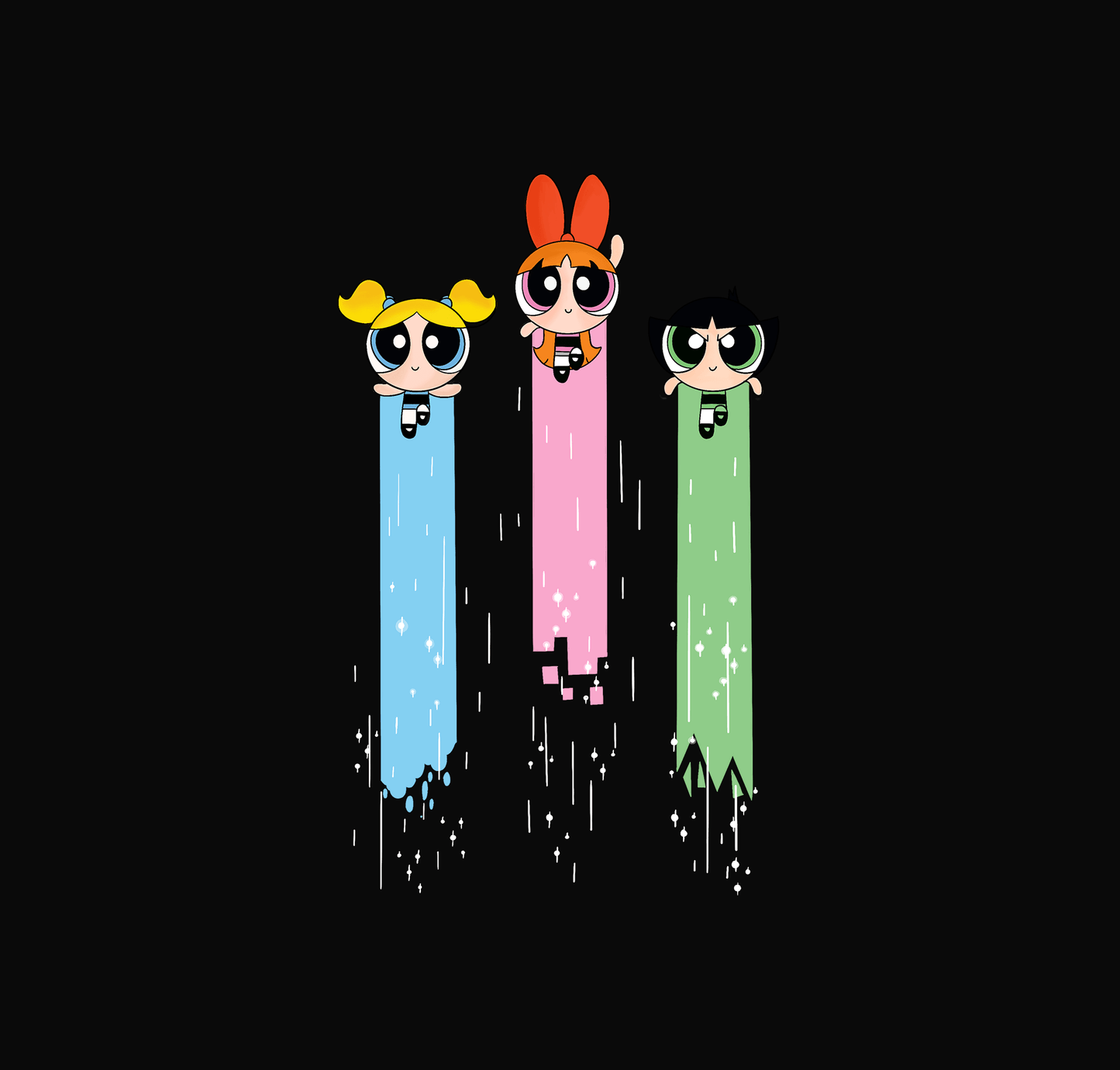 " THE POWERPUFF GIRLS "- HALF-SLEEVE T-SHIRTS