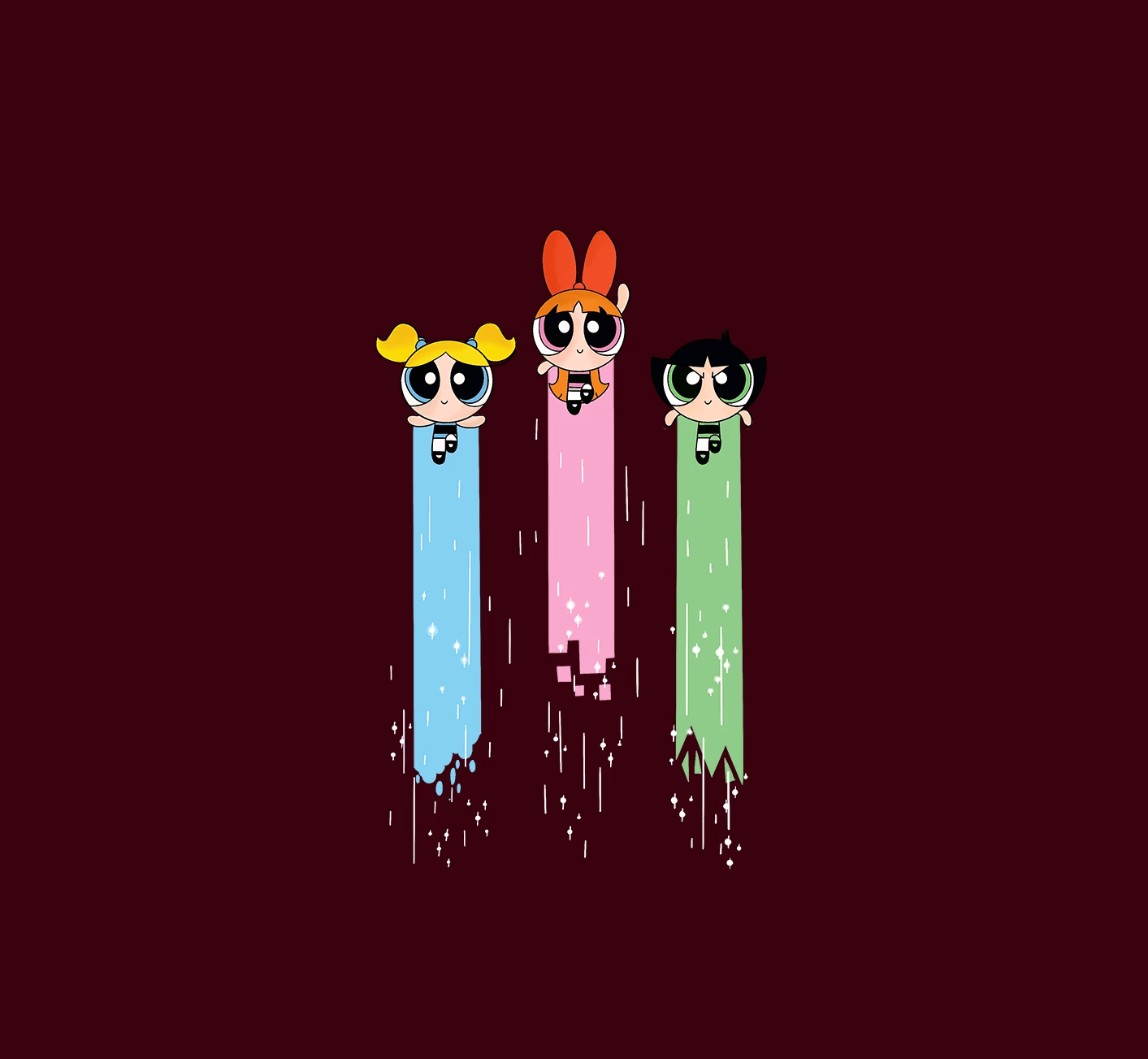 " THE POWERPUFF GIRLS "- HALF-SLEEVE T-SHIRTS