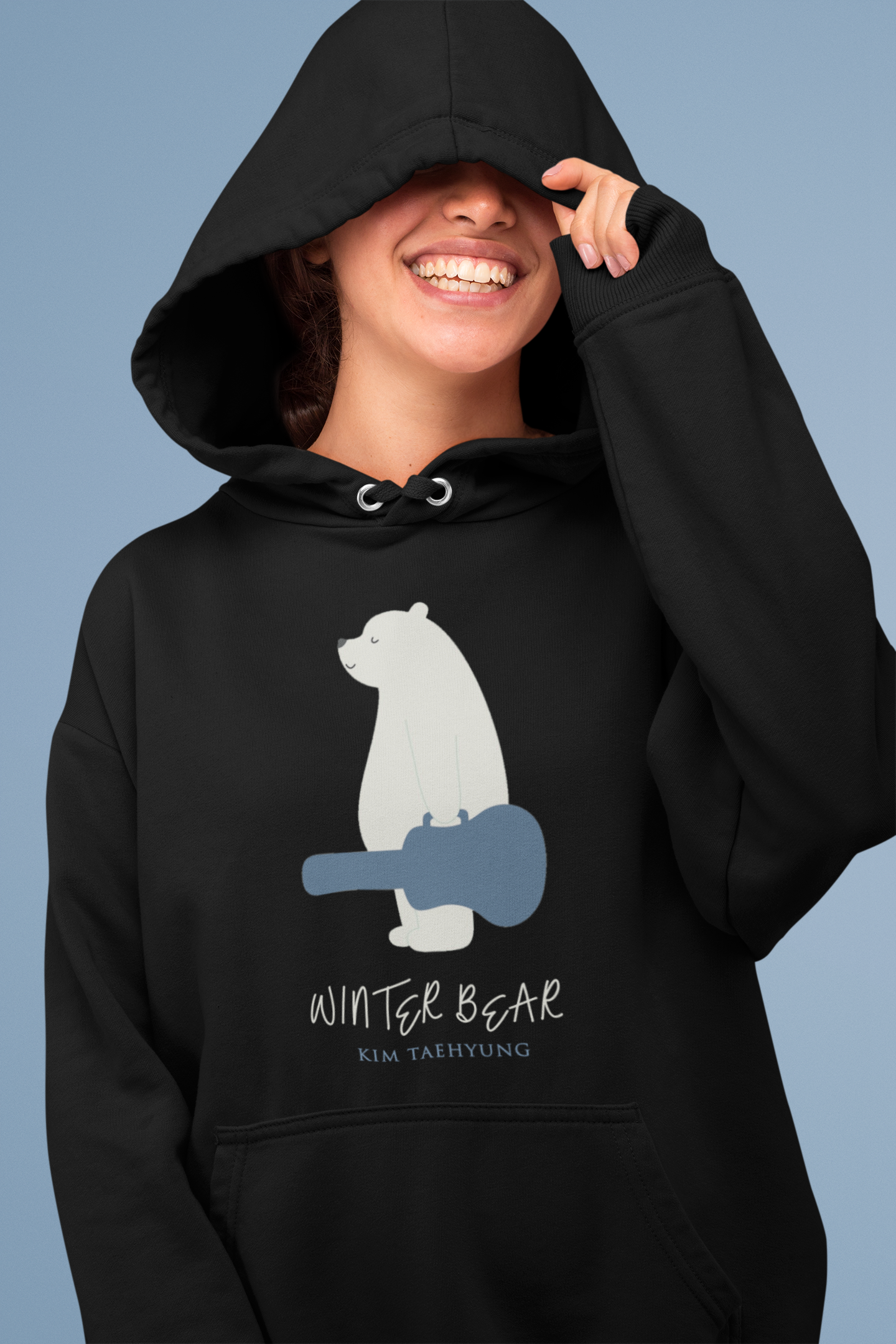 Winter Bear- Kim Taehyung : BTS - WINTER HOODIES BLACK