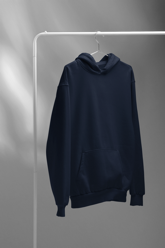Basic Navy Blue Winter Hoodies