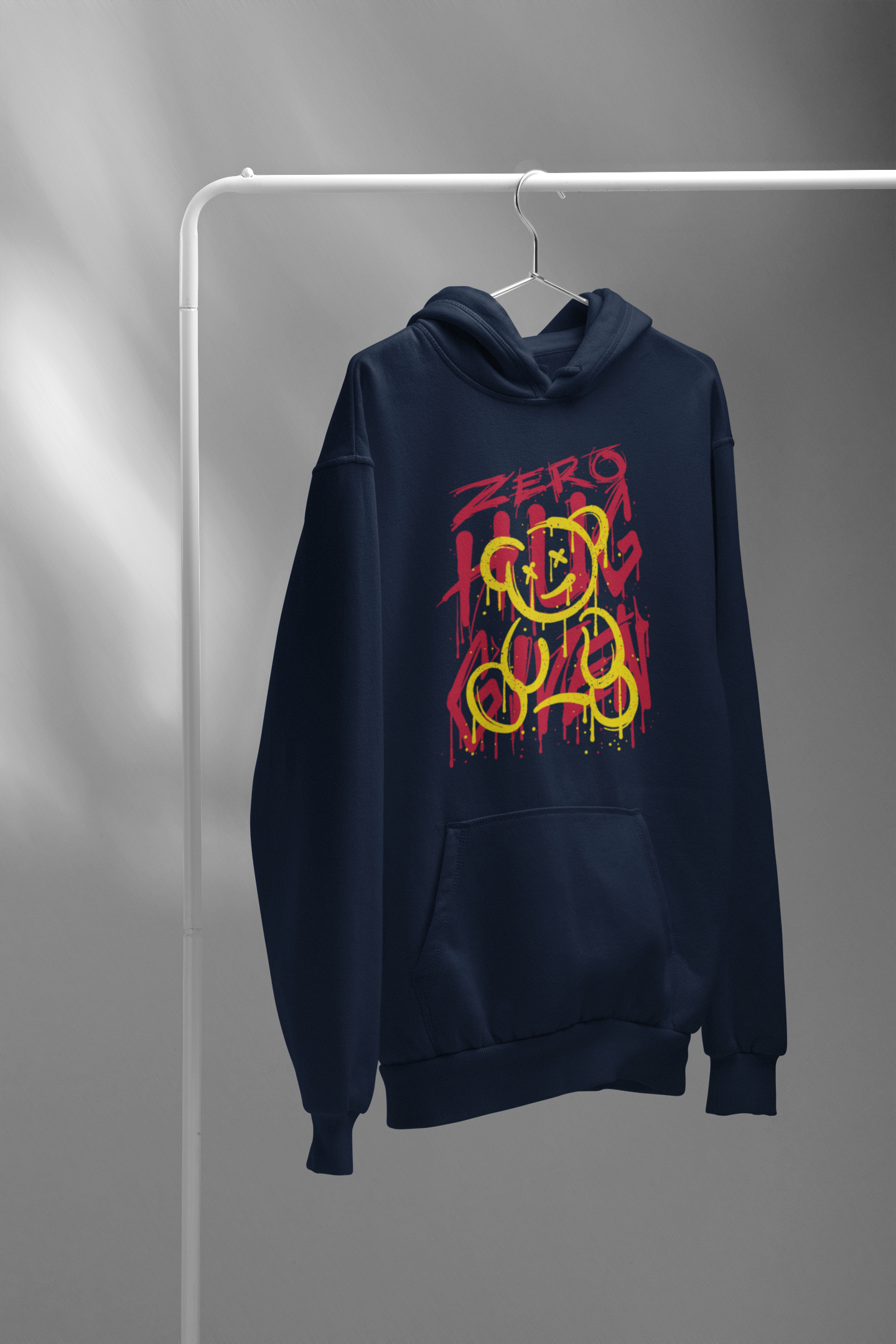 Zero Hug Given: Aesthetic - WINTER HOODIES NAVY BLUE
