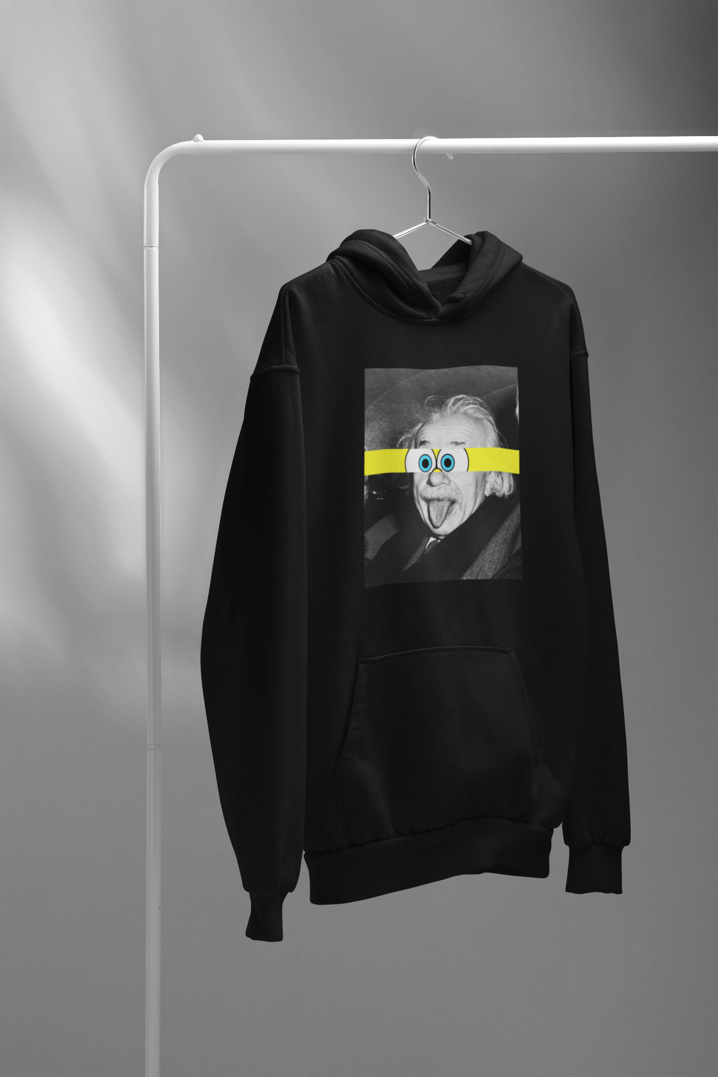 Einstein Sticks Sponge bob: Aesthetic - WINTER HOODIES BLACK