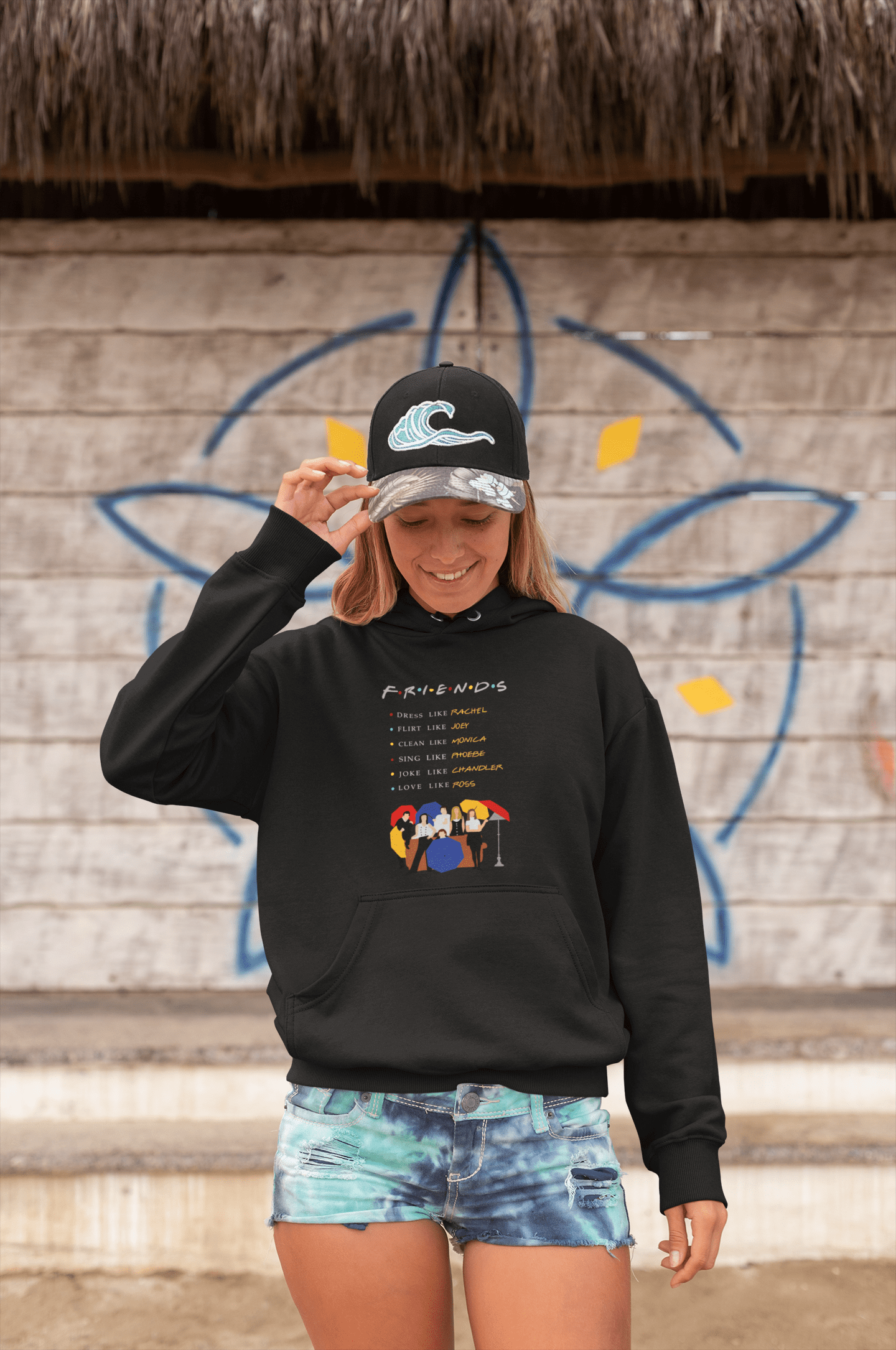 FRIENDS - WINTER HOODIES BLACK